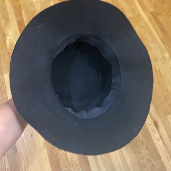 H&M Black 100% Wool Floppy Hat - Picture 4 of 5